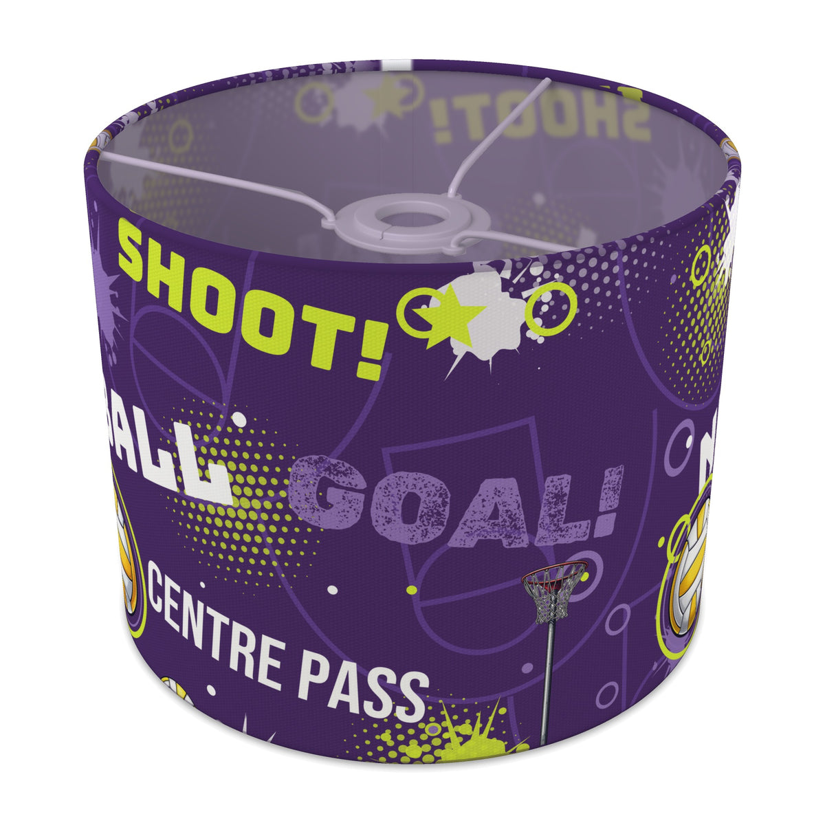 Purple Netball Star II lampshade - 25cm x 20cm Ceiling