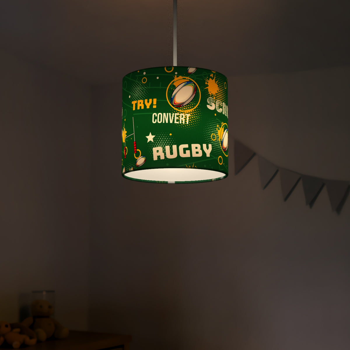 Pitch Rugby Crazy II lampshade - 20cm x 18.5cm Ceiling - photo 5