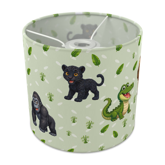 Sage Safari Friends II lampshade - 20cm x 18.5cm Ceiling - main photo