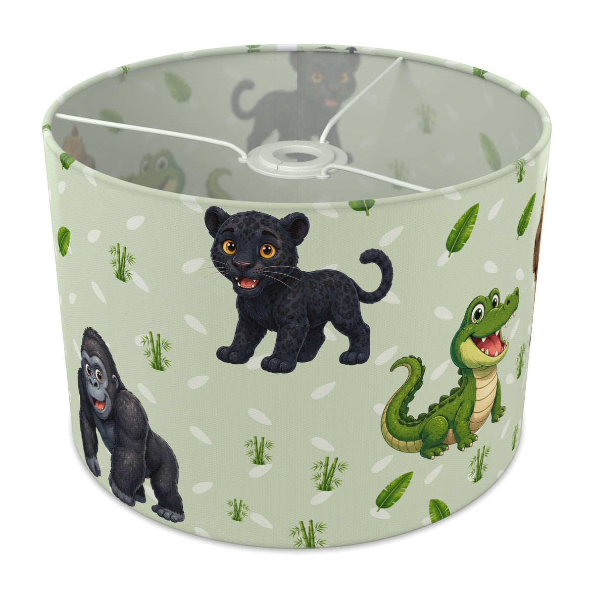 Sage Safari Friends II lampshade - 30cm x 21cm Ceiling