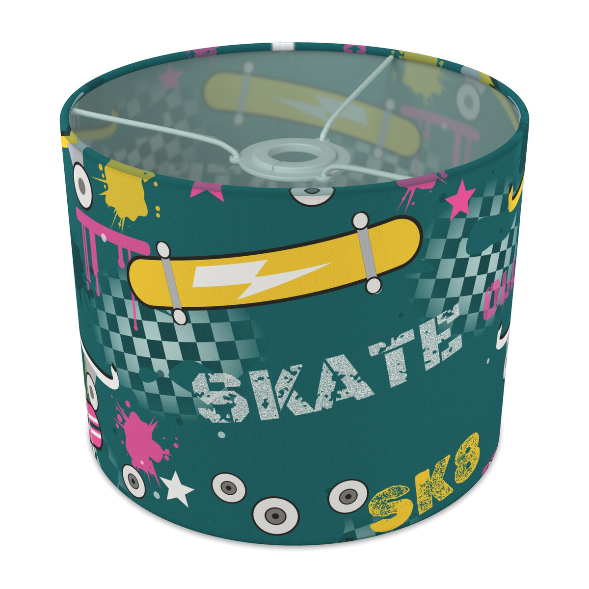 Teal Skate Park II lampshade - 25cm x 20cm Ceiling