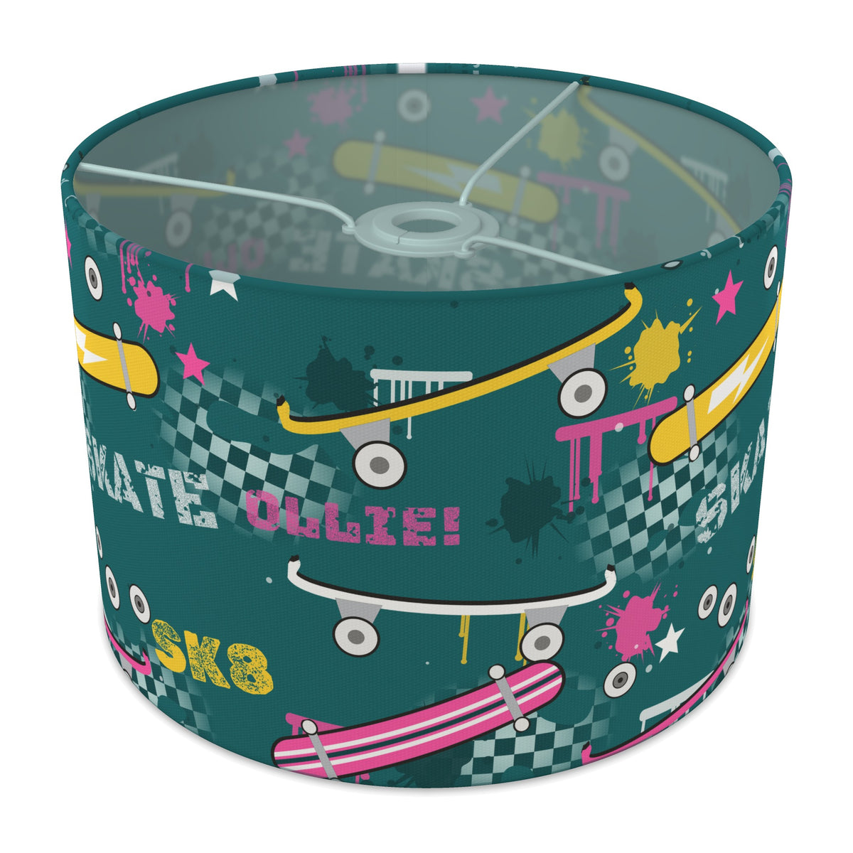 Teal Skate Park II lampshade - 30cm x 21cm Ceiling