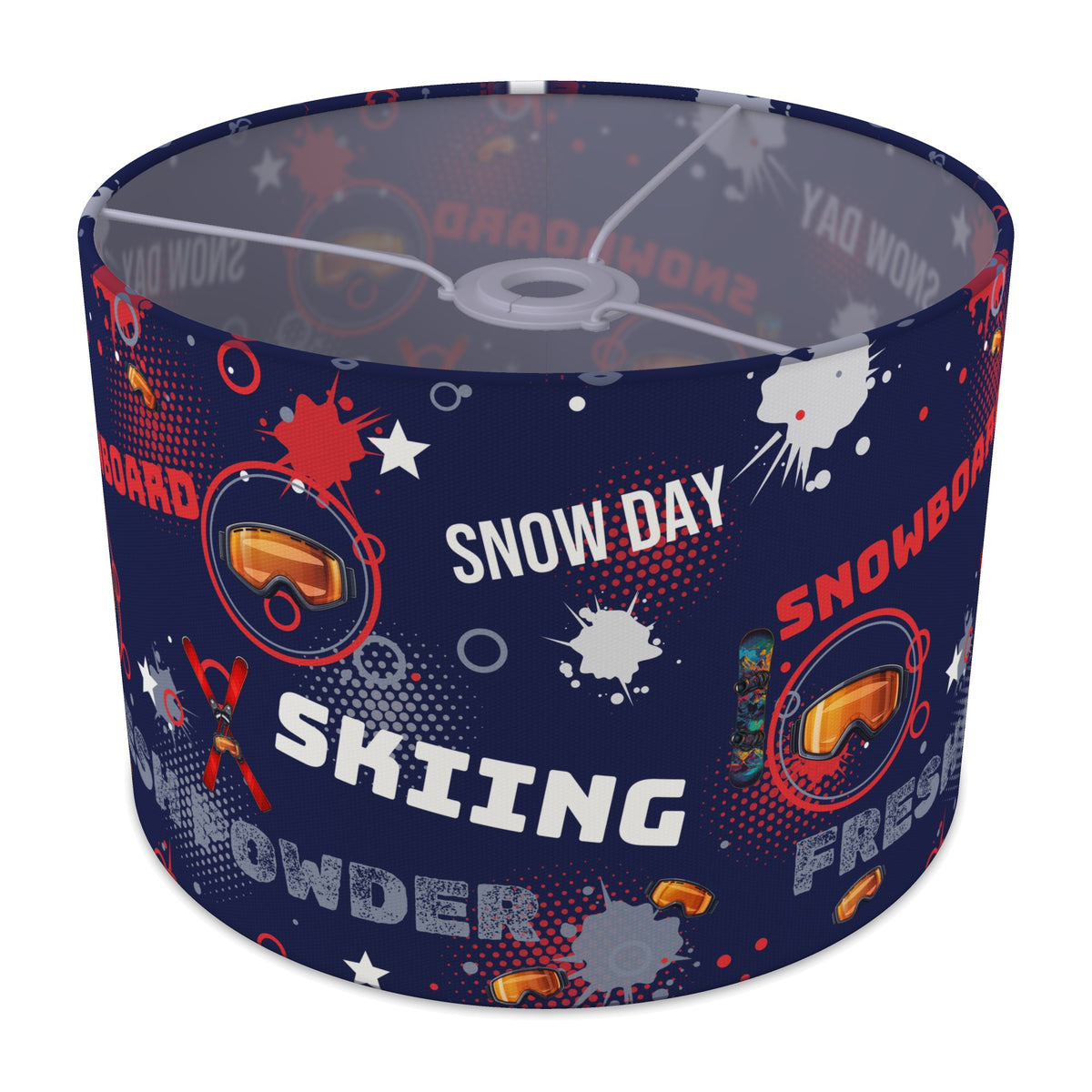Navy Snow Day II lampshade - 30cm x 21cm Ceiling