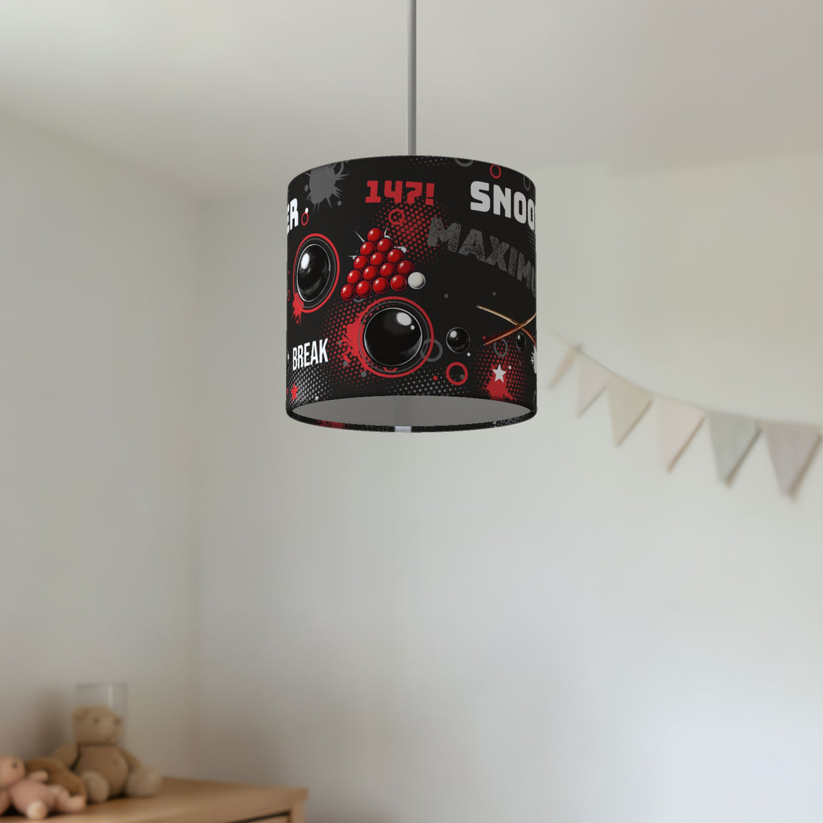 Black Snooker Break II lampshade - 20cm x 18.5cm Ceiling - photo 2
