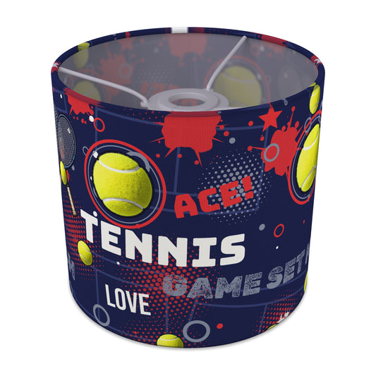 Navy Tennis Ace II lampshade - 20cm x 18.5cm Ceiling - main photo