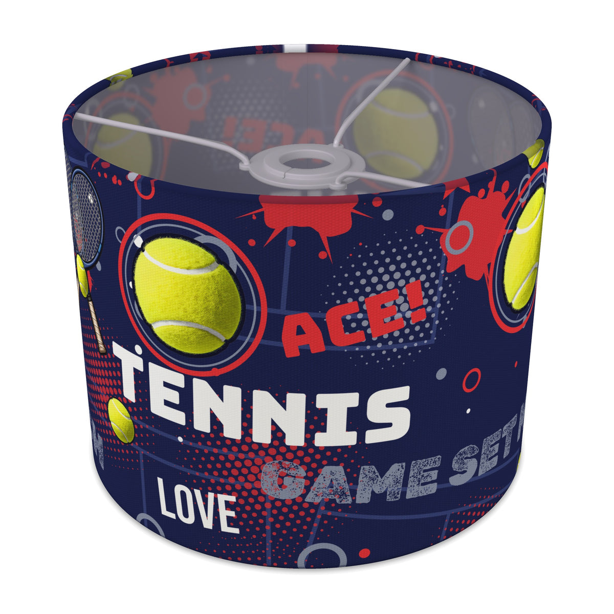 Navy Tennis Ace II lampshade - 25cm x 20cm Ceiling