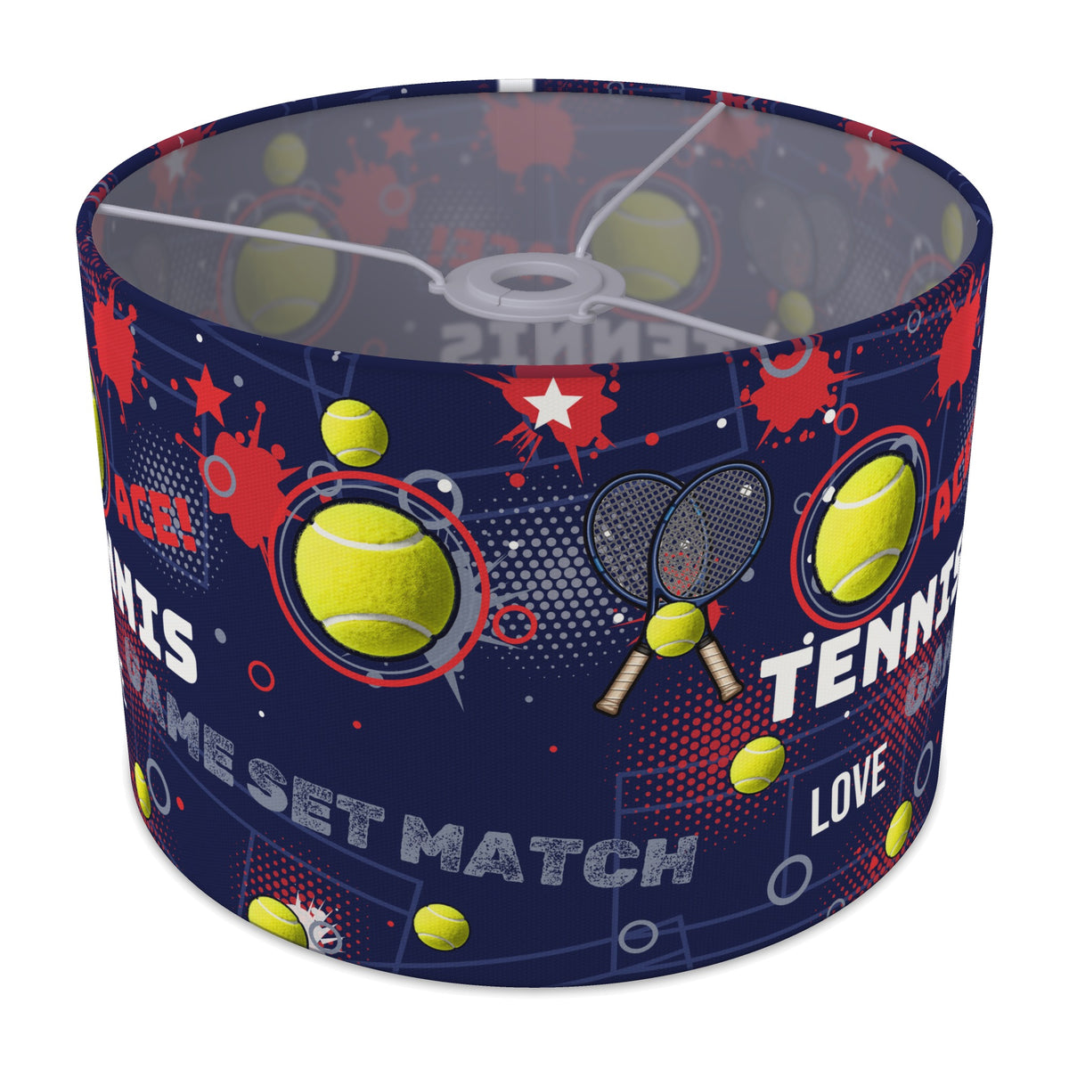 Navy Tennis Ace II lampshade - 30cm x 21cm Ceiling