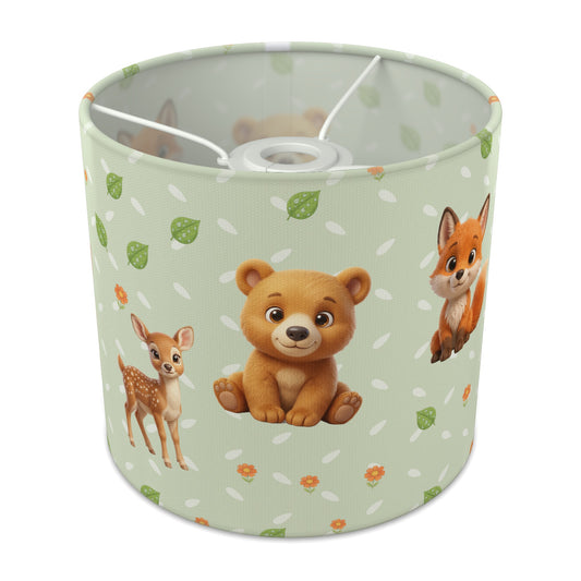 Sage Baby Woodland Friends II lampshade - 20cm x 18.5cm Ceiling - main photo