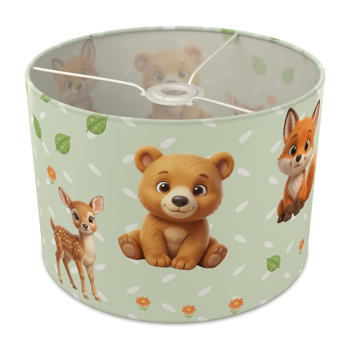 Sage Baby Woodland Friends II lampshade - 30cm x 21cm Ceiling