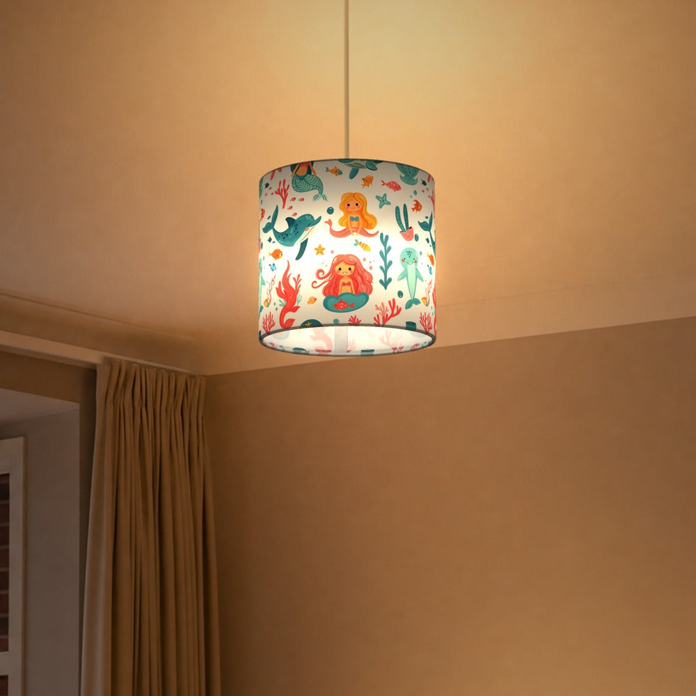 Mermaid Dolphin Seal lampshade