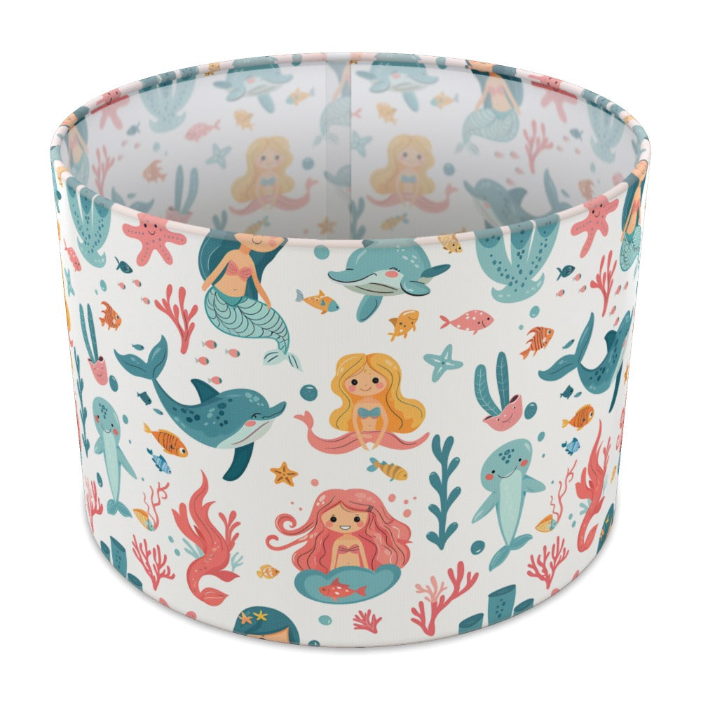 Mermaid Dolphin Seal lampshade - 30cm Table