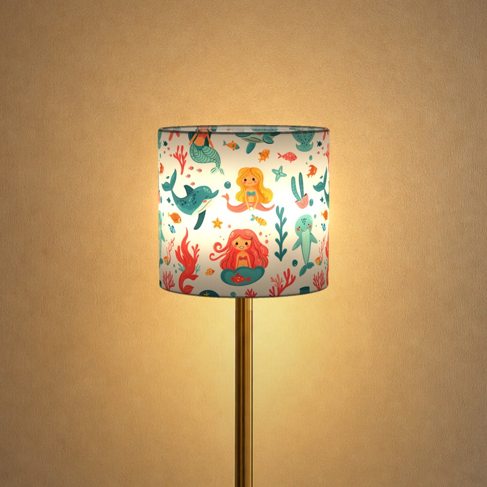 Mermaid Dolphin Seal lampshade