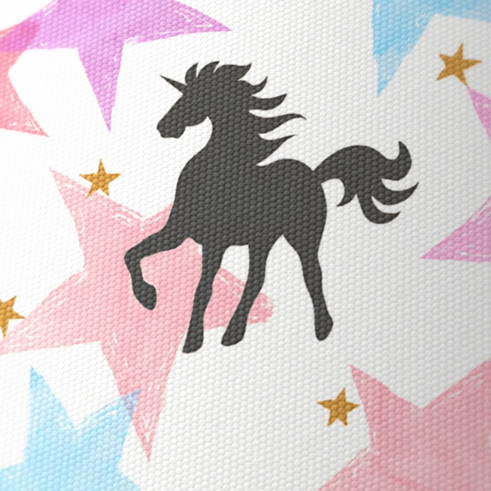 Pink Unicorn and Star Pattern lampshade
