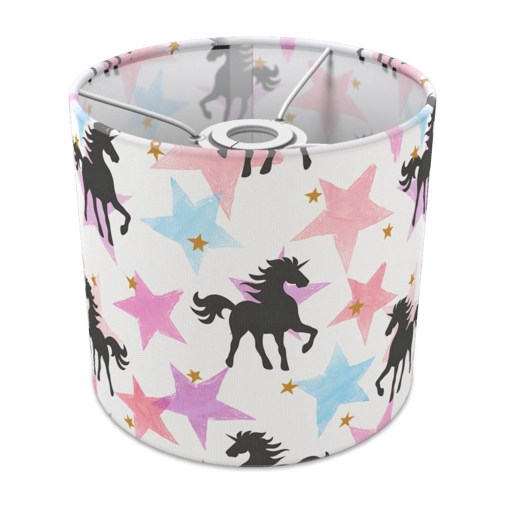 Pink Unicorn and Star Pattern lampshade - 20cm Ceiling