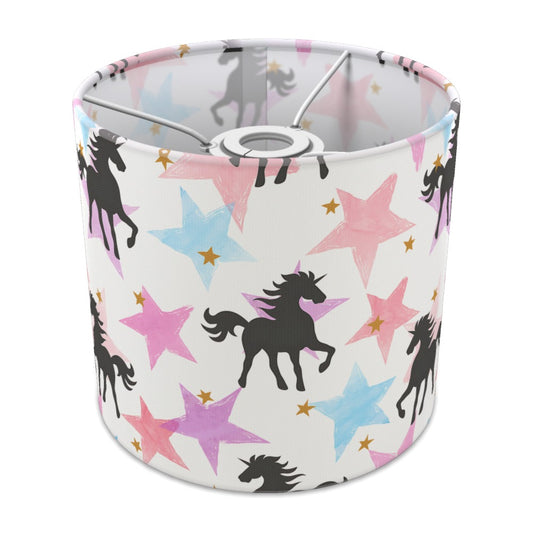 Pink Unicorn and Star Pattern lampshade - 20cm Ceiling