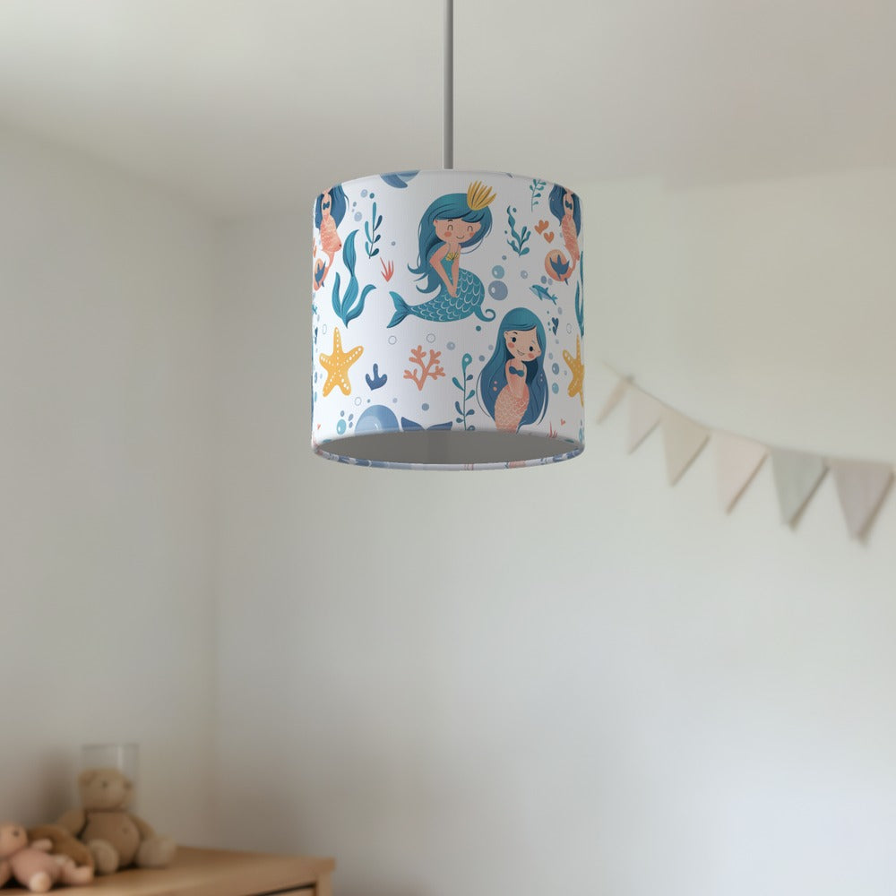 Mermaids and Starfish lampshade