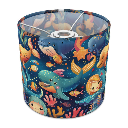 Whale Mermaid Coral lampshade - 20cm Ceiling