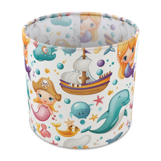 Mermaid and Dolphin Adventure lampshade - 20cm Table