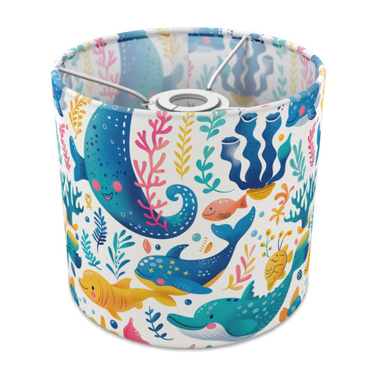 Whale Dolphin Coral lampshade - 20cm Ceiling