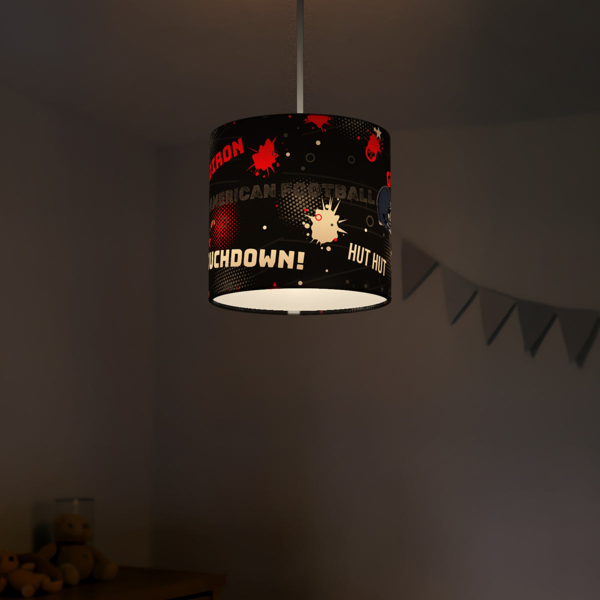 Black Touchdown II lampshade - 20cm x 18.5cm Ceiling - photo 5