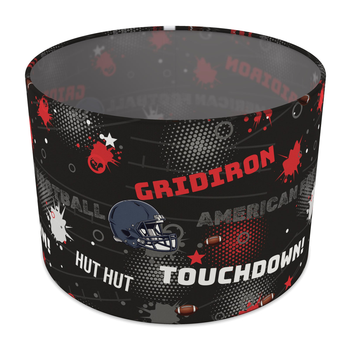 Black Touchdown II lampshade - 30cm x 21cm Table