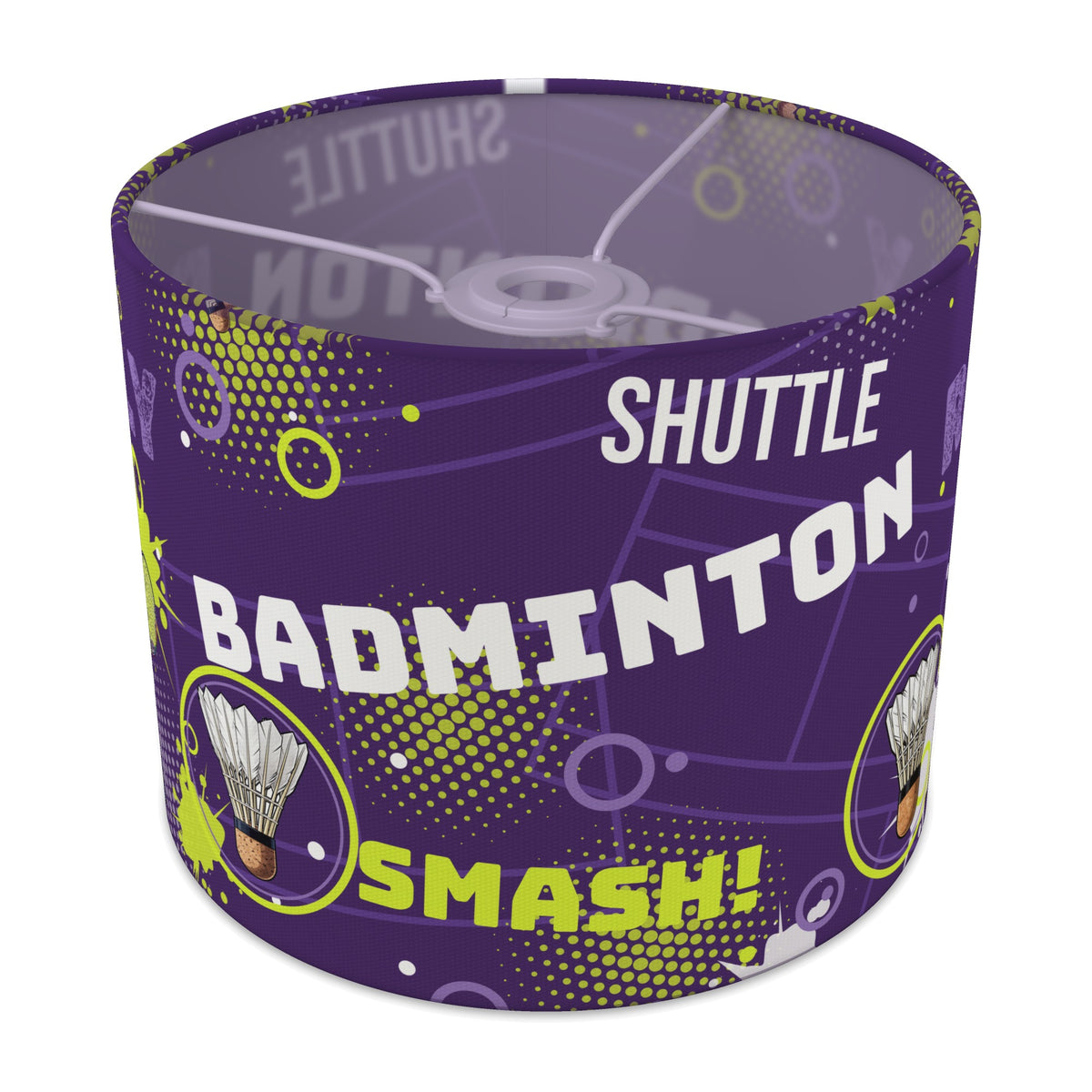 Purple Badminton Smash II lampshade - 25cm x 20cm Ceiling
