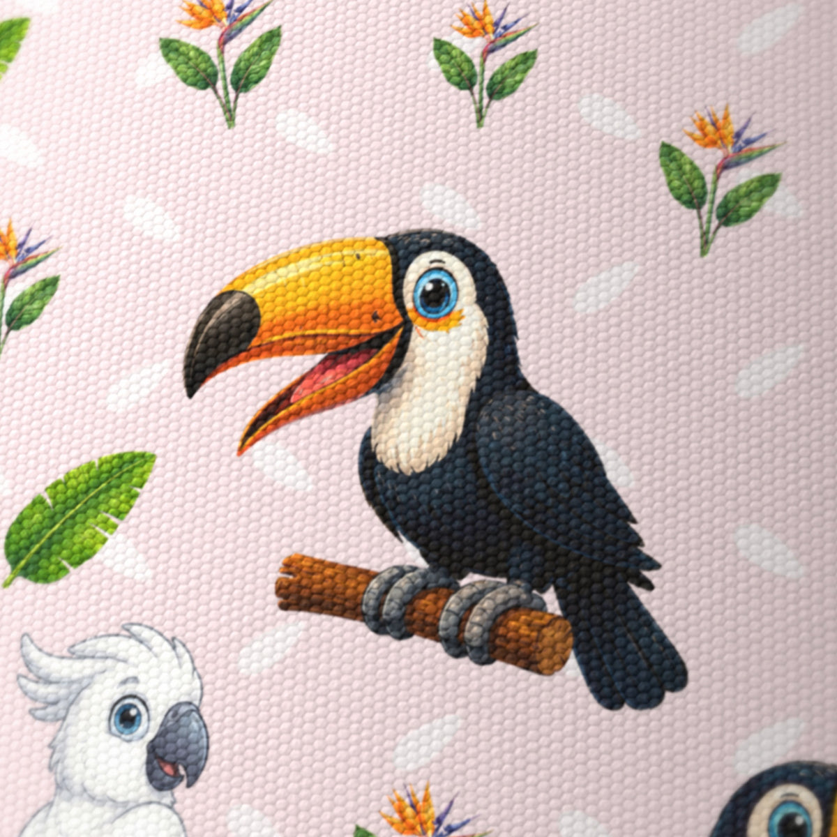 Blush Bird Friends II lampshade - 20cm x 18.5cm Ceiling - photo 6