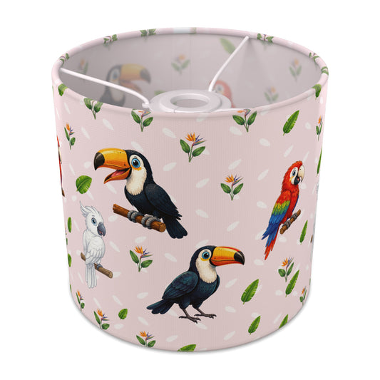 Blush Bird Friends II lampshade - 20cm x 18.5cm Ceiling - main photo