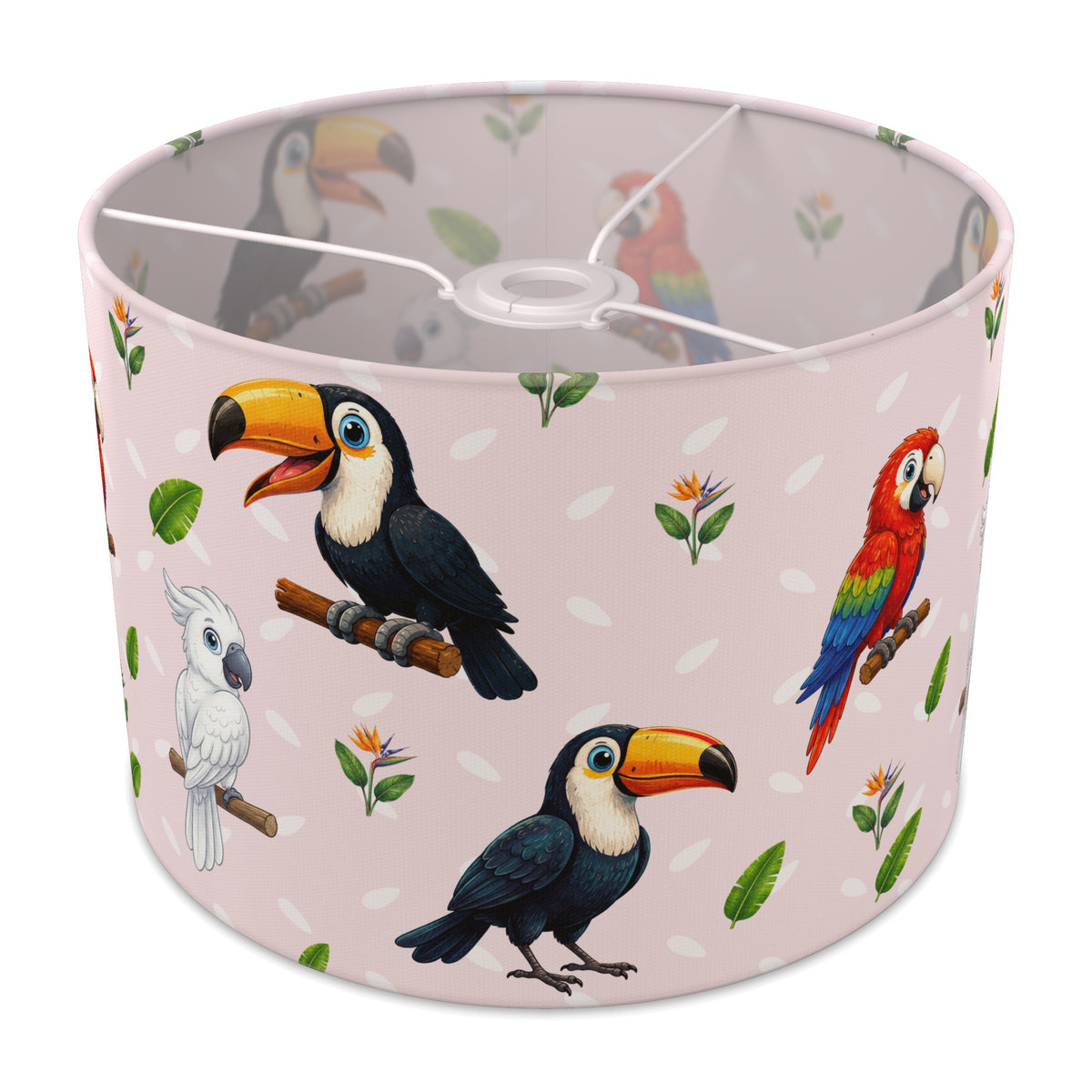 Blush Bird Friends II lampshade - 30cm x 21cm Ceiling