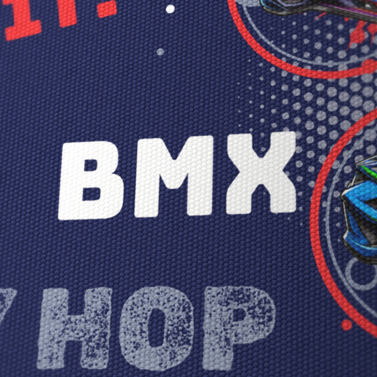 Navy Blue BMX Tricks II lampshade - 20cm x 18.5cm Ceiling - photo 6