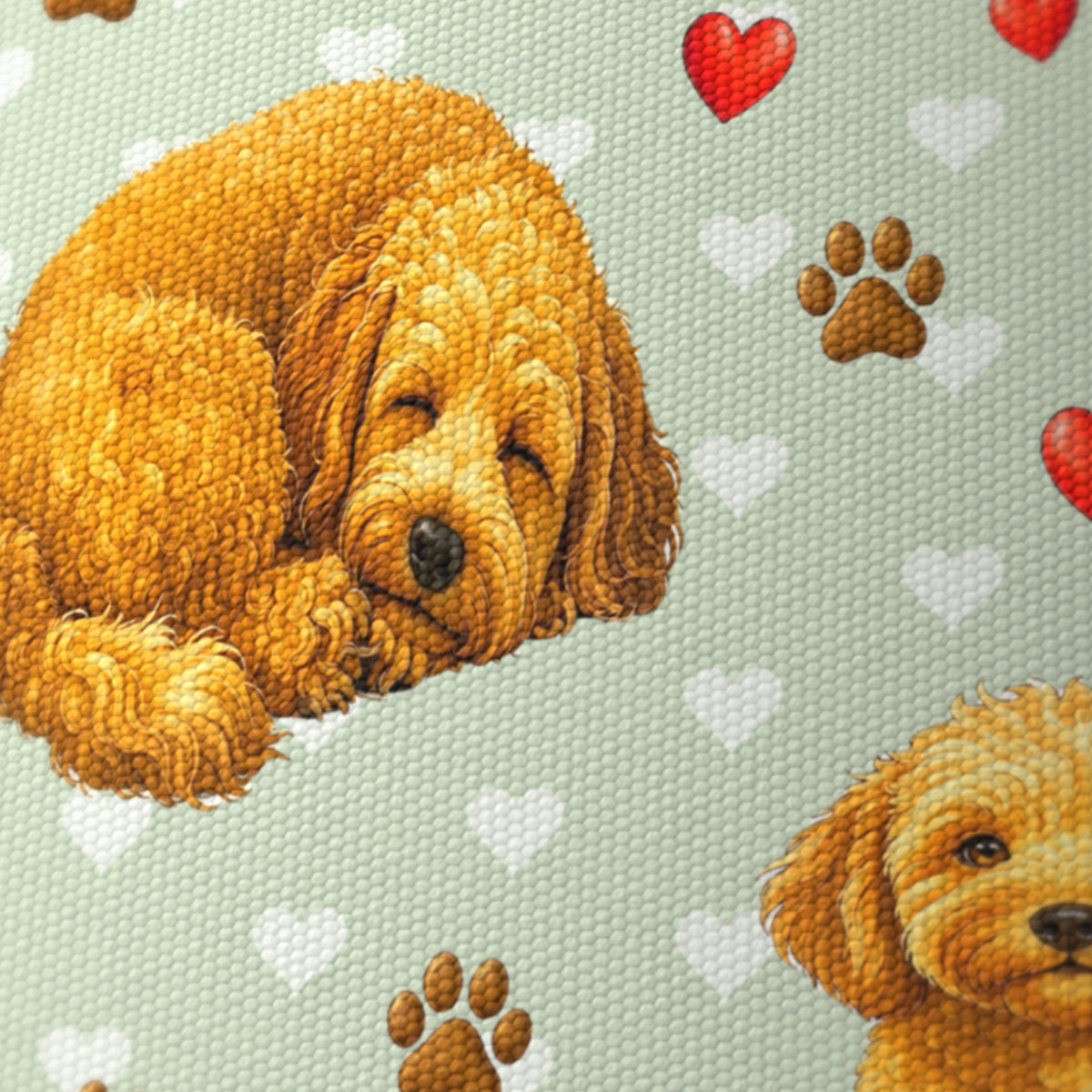 Sage Cockapoo Love II lampshade - 20cm x 18.5cm Ceiling - photo 6