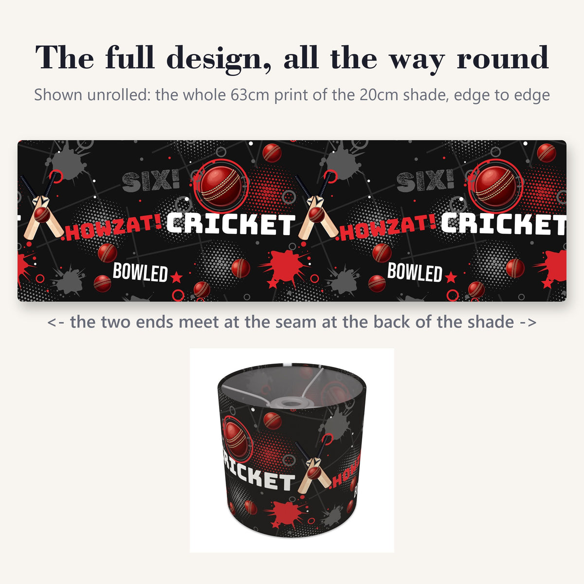 Black Cricket Crazy II lampshade - 20cm x 18.5cm Ceiling - photo 9
