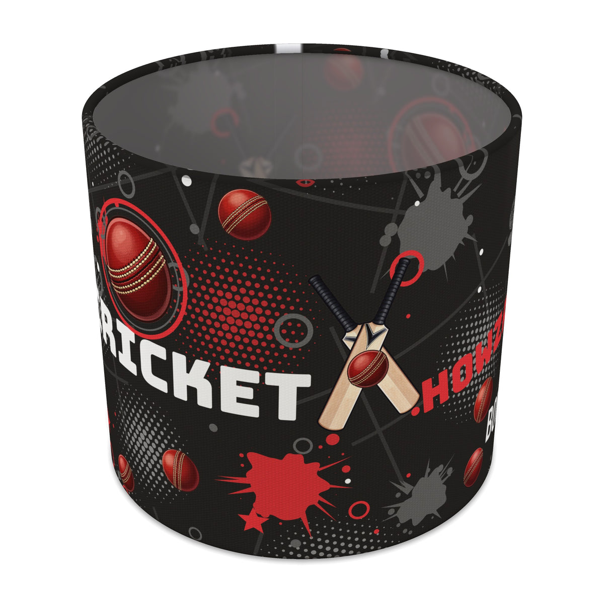 Black Cricket Crazy II lampshade - 20cm x 18.5cm Table