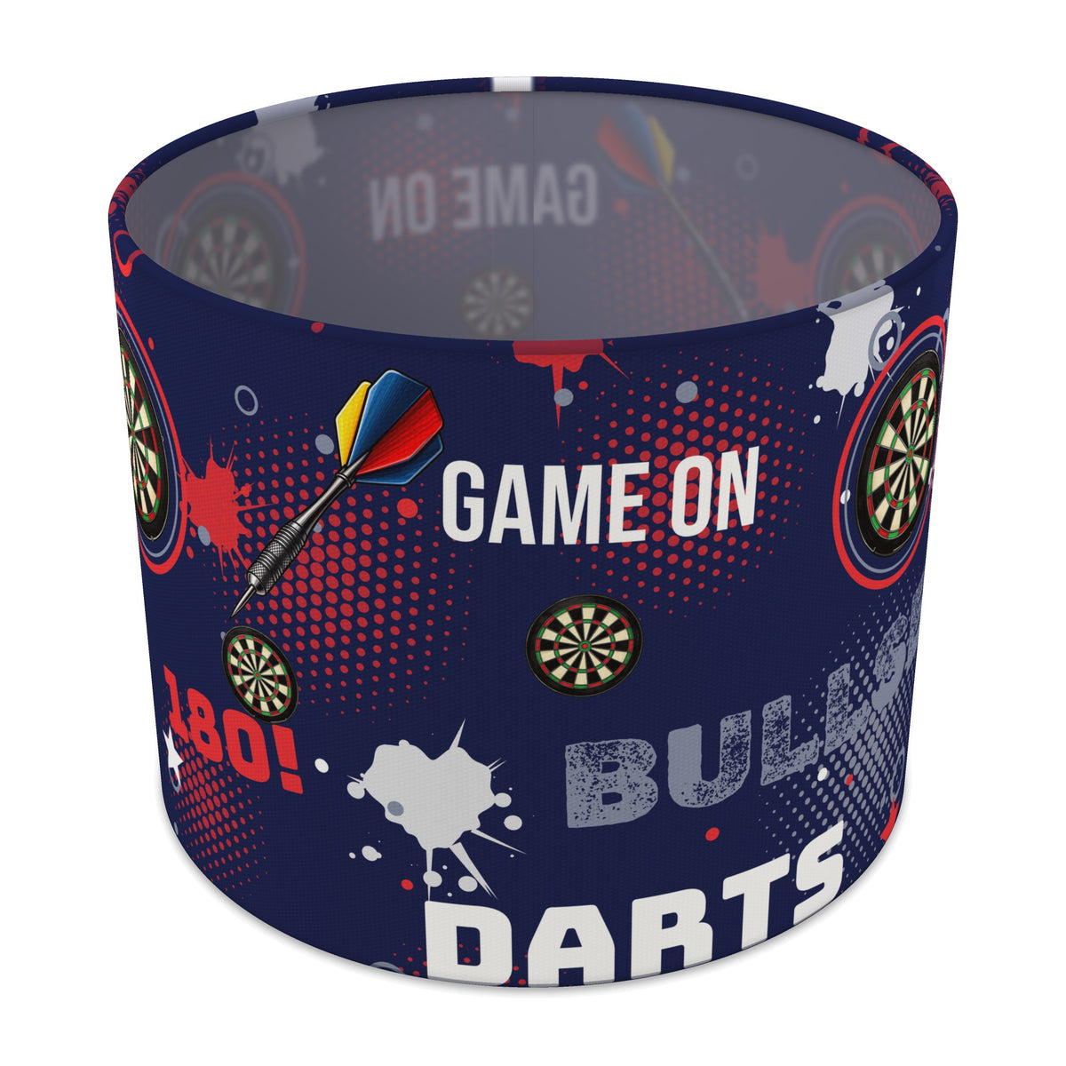 Navy Darts Night II lampshade - 25cm x 20cm Table
