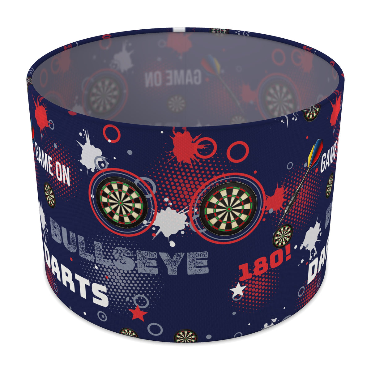 Navy Darts Night II lampshade - 30cm x 21cm Table
