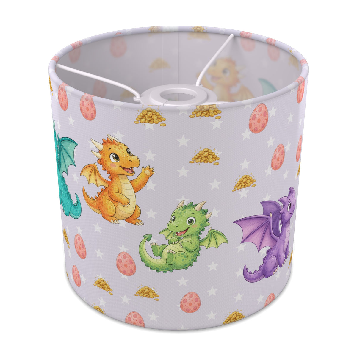 Lilac Dragons II lampshade - 20cm x 18.5cm Ceiling - main photo