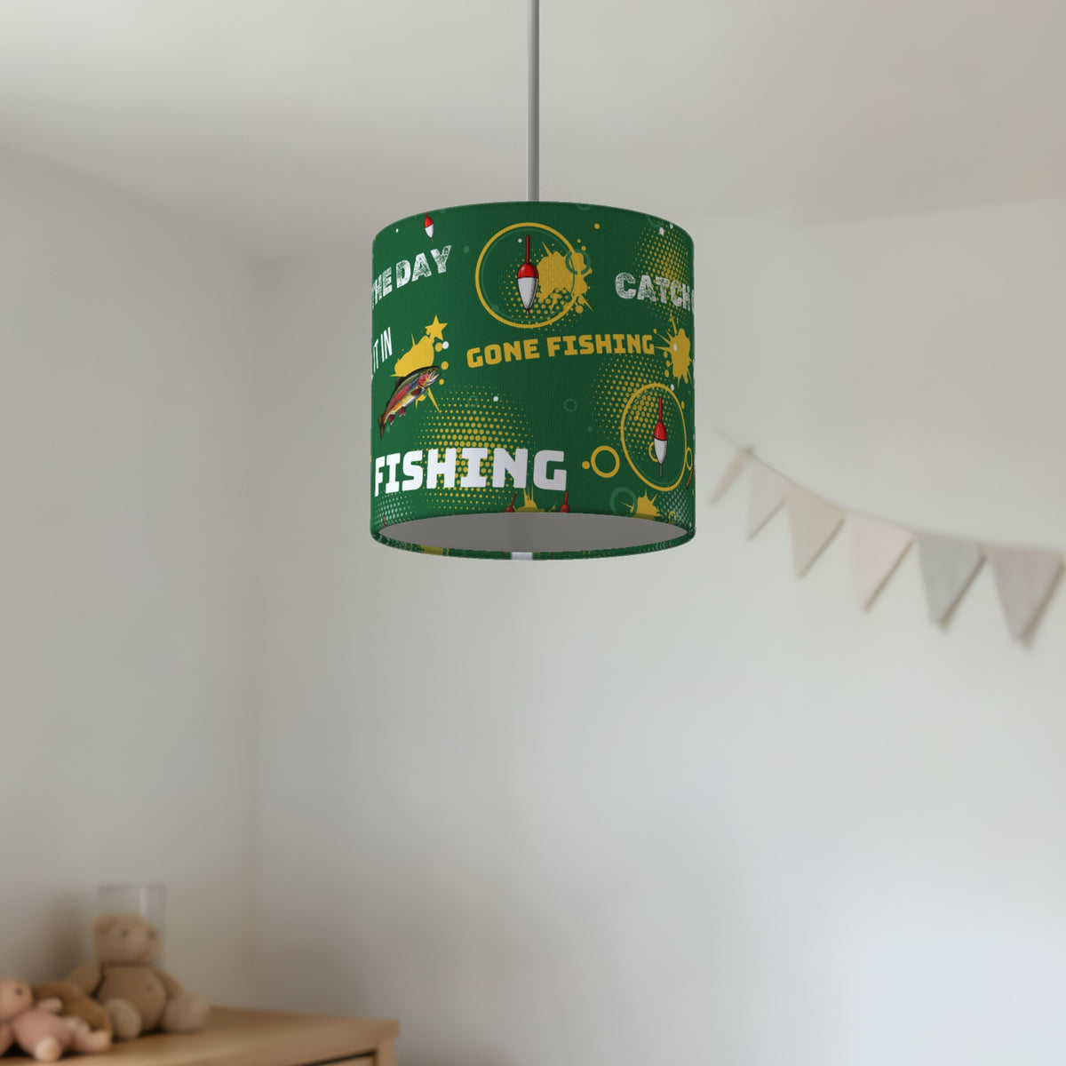 Pitch Reel It In II lampshade - 20cm x 18.5cm Ceiling - photo 2