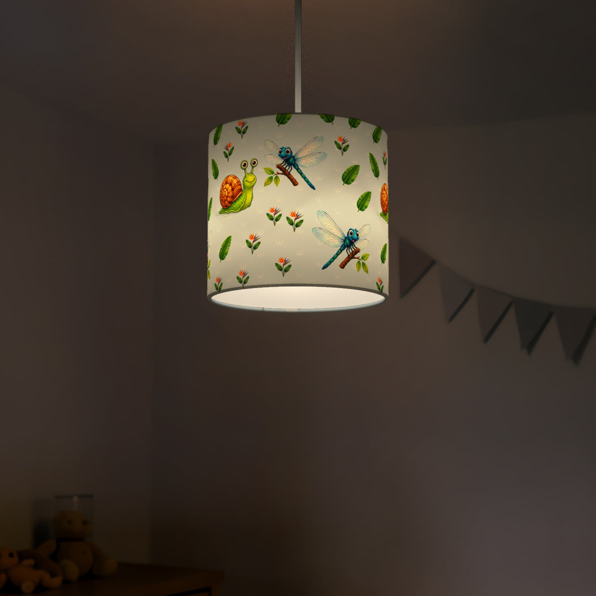 Sky Bug Friends II lampshade - 20cm x 18.5cm Ceiling - photo 5