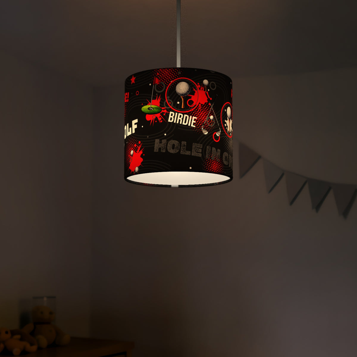 Black Golf Pro II lampshade - 20cm x 18.5cm Ceiling - photo 5