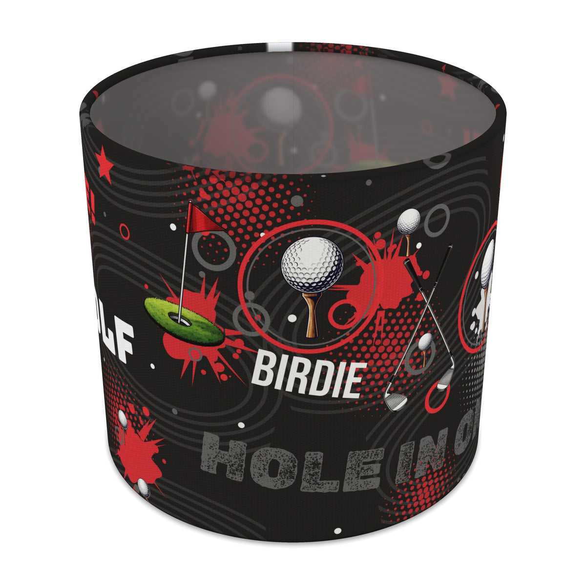 Black Golf Pro II lampshade - 20cm x 18.5cm Table