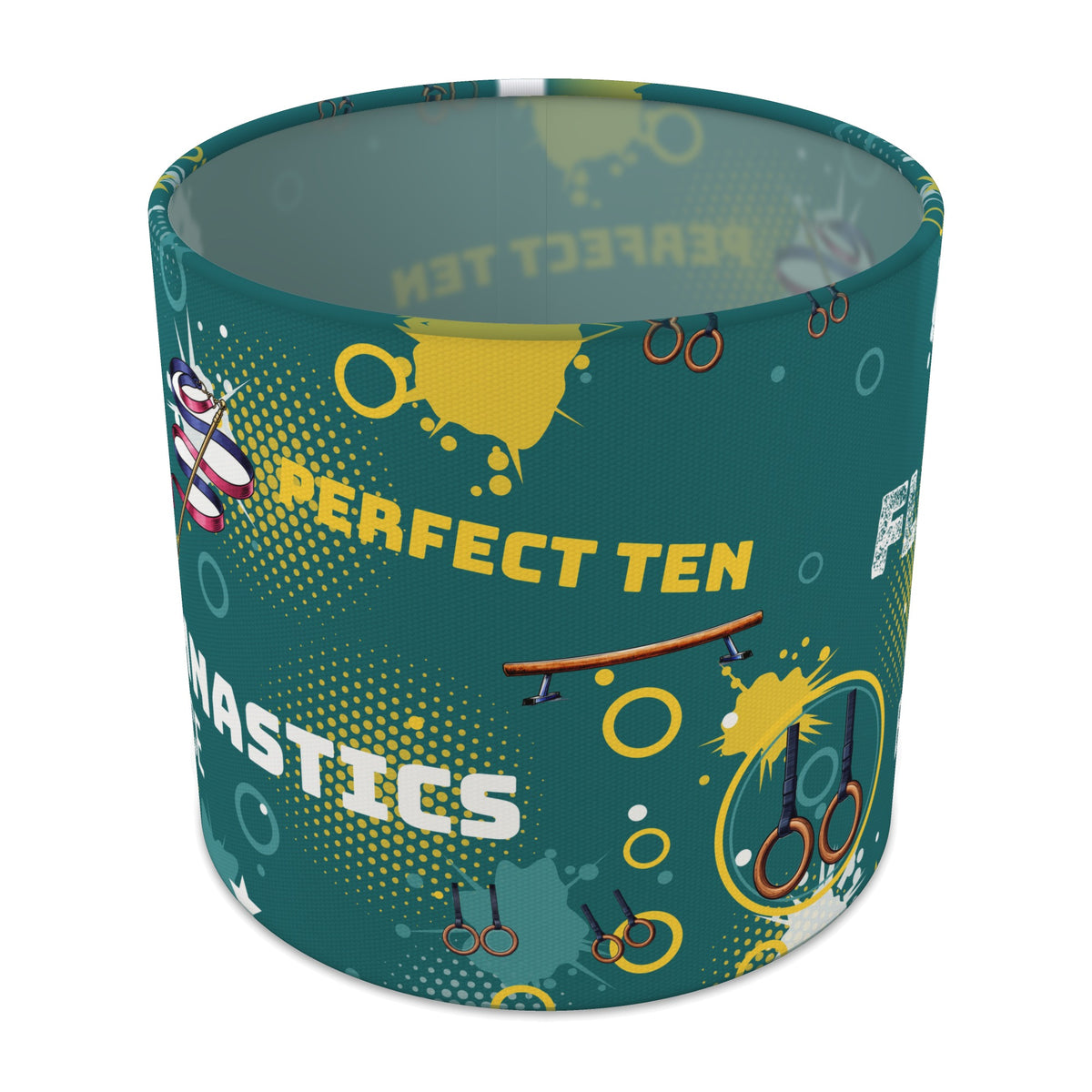 Teal Gymnastics Star II lampshade - 20cm x 18.5cm Table