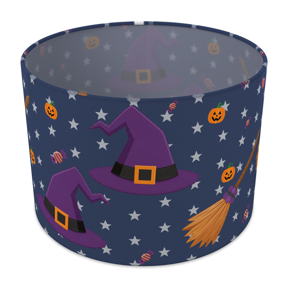 Navy Halloween II lampshade - 30cm x 21cm Table