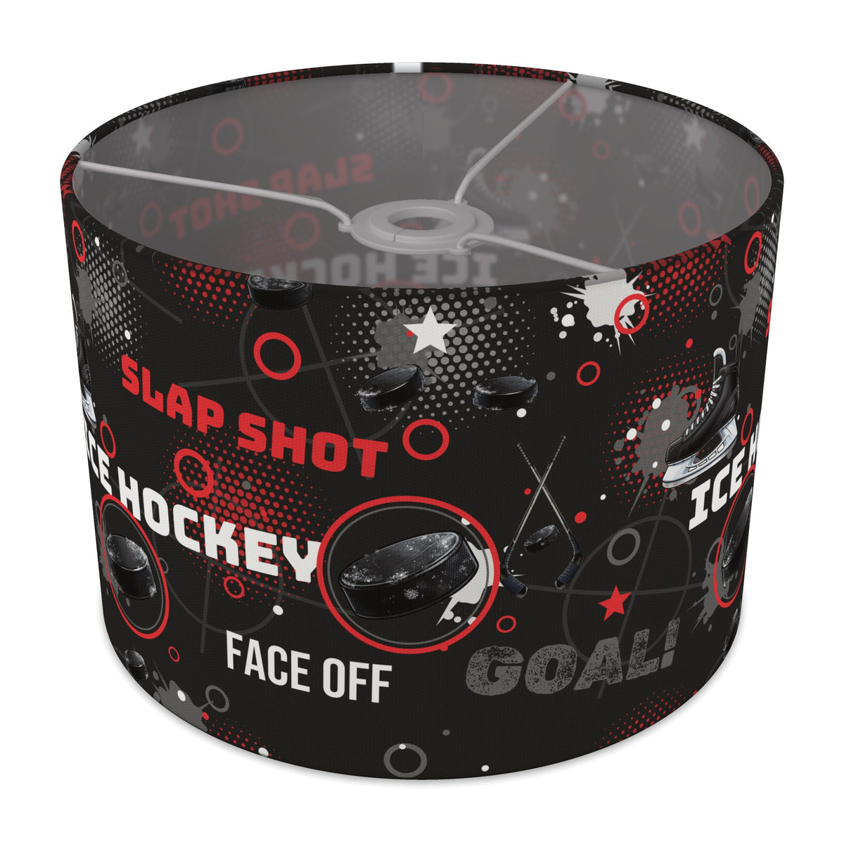 Black Ice Hockey Face II lampshade - 30cm x 21cm Ceiling