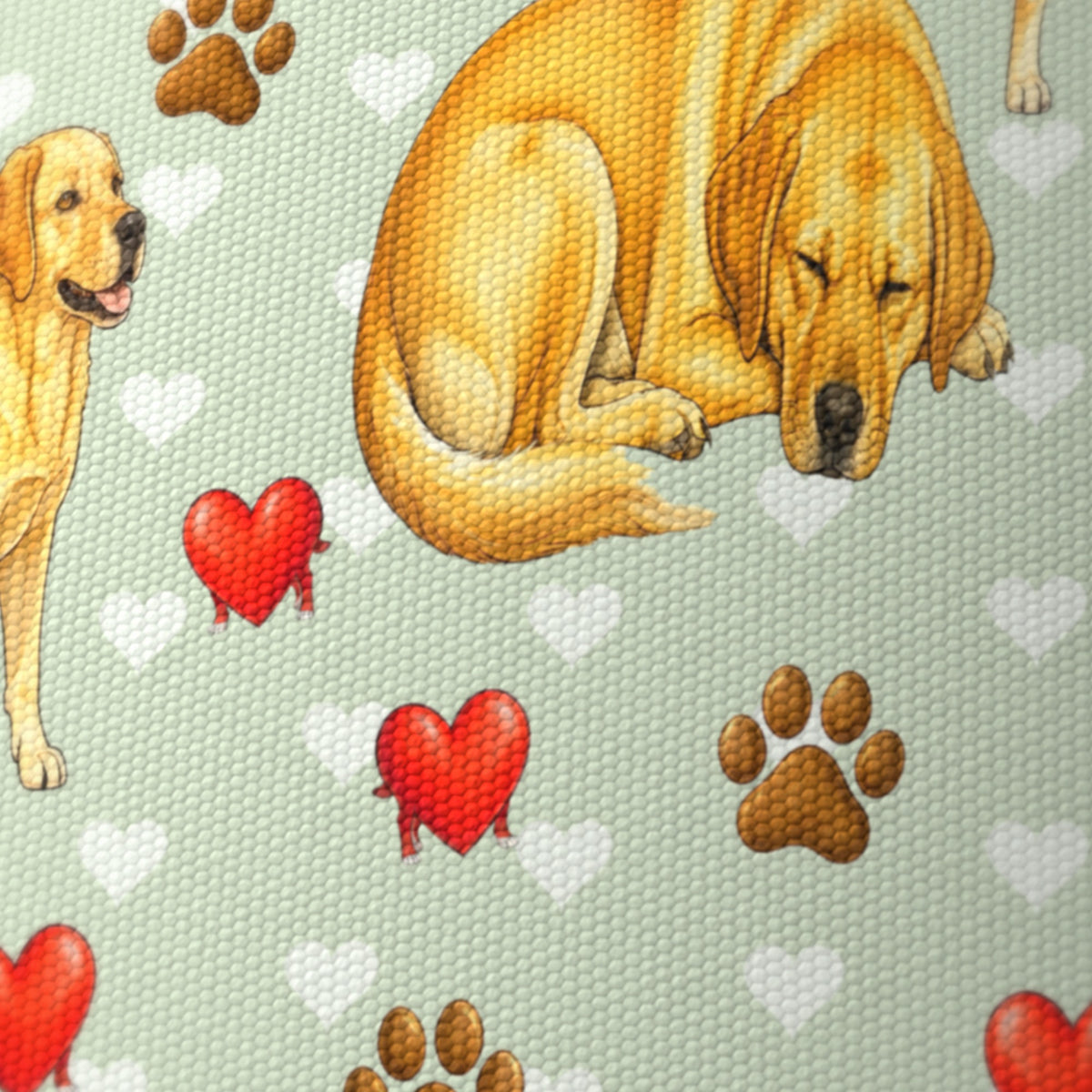 Sage Labrador Love II lampshade - 20cm x 18.5cm Ceiling - photo 6
