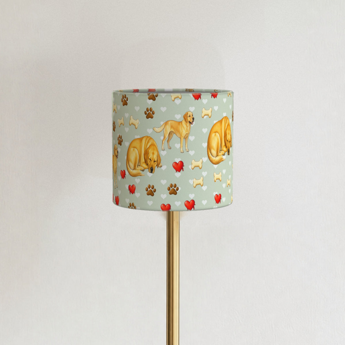 Sage Labrador Love II lampshade - 20cm x 18.5cm Ceiling - photo 3