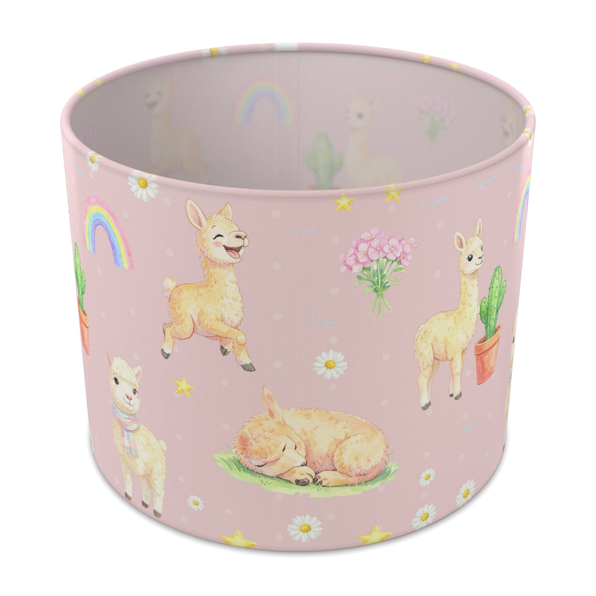 Blush Llama Love II lampshade - 25cm x 20cm Table
