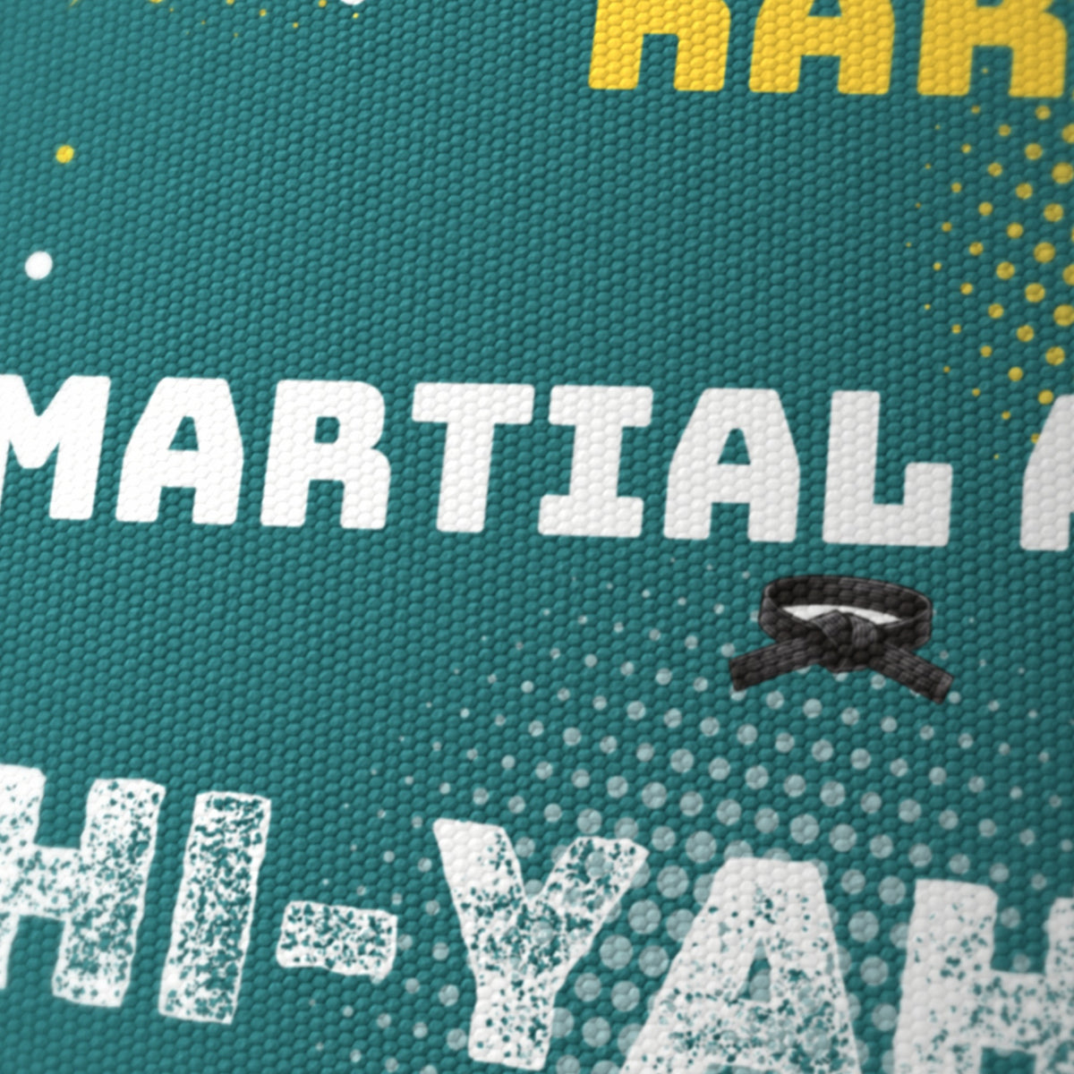 Teal Karate Kid II lampshade - 20cm x 18.5cm Ceiling - photo 6