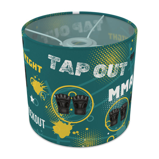 Teal Fight Night II lampshade - 20cm x 18.5cm Ceiling - main photo