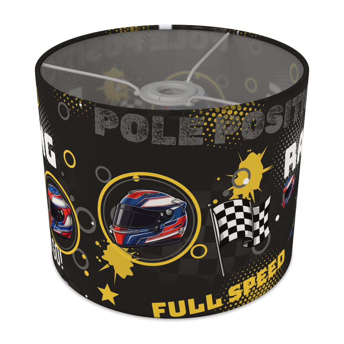 Black And Yellow Pole II lampshade - 25cm x 20cm Ceiling