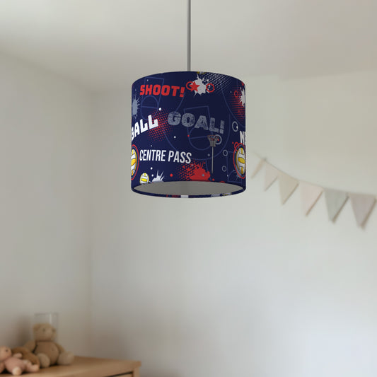 Navy Netball Star II lampshade - 20cm x 18.5cm Ceiling - photo 2
